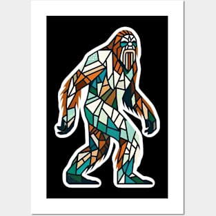 Mosaic Bigfoot Posters and Art